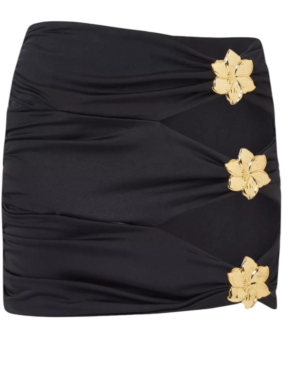 CIN CIN Black Coupe Cut-Out Mini Skirt Swimwear Size L -NWT